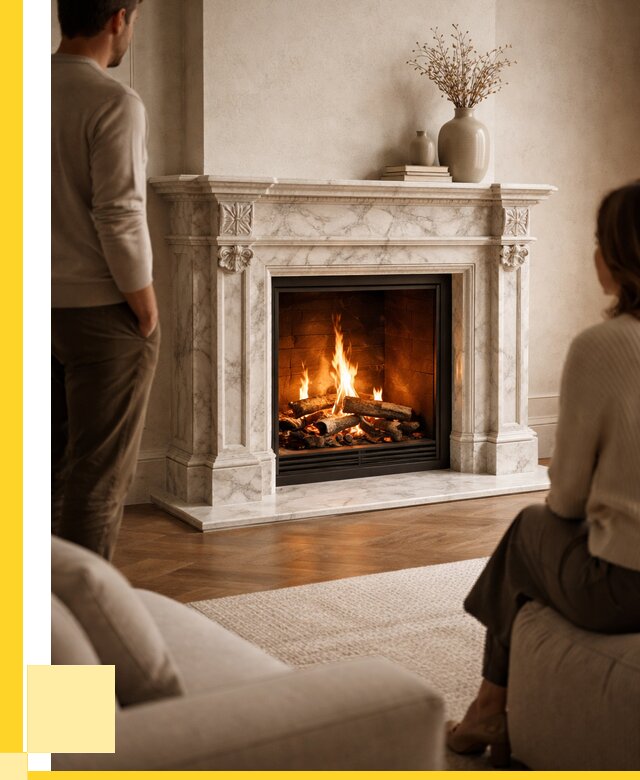 Мраморные камины под ключ в Волжском от 253250 р. | ЭриданВлж