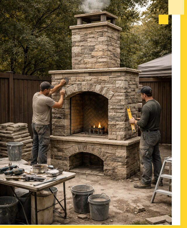 Проектирование и установка уличных каминов в Волжском