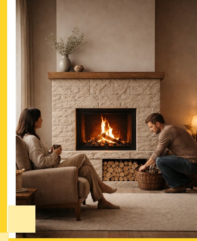 Камины для дома в Волжском под ключ от 151950 р. | ЭриданВлж