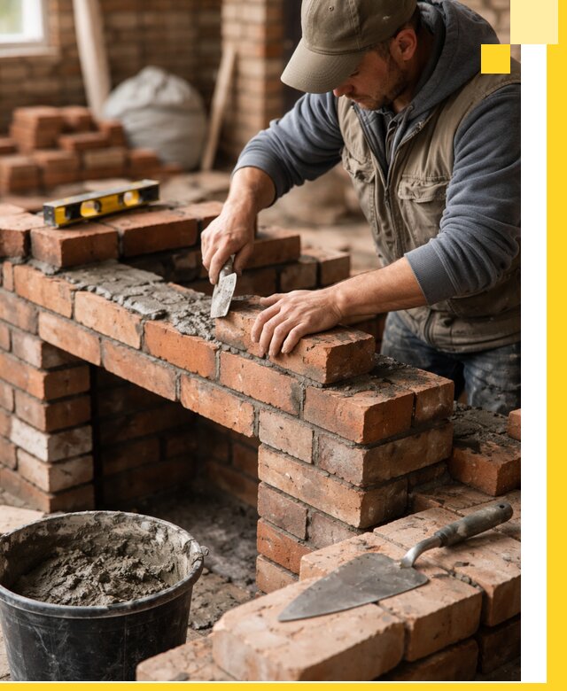 Кладка каминов под ключ в Волжском профессиональная отделка и монтаж