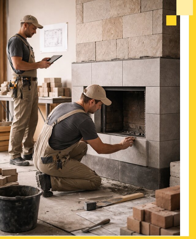 Индивидуальные проекты каминов и каминных систем в Волжском