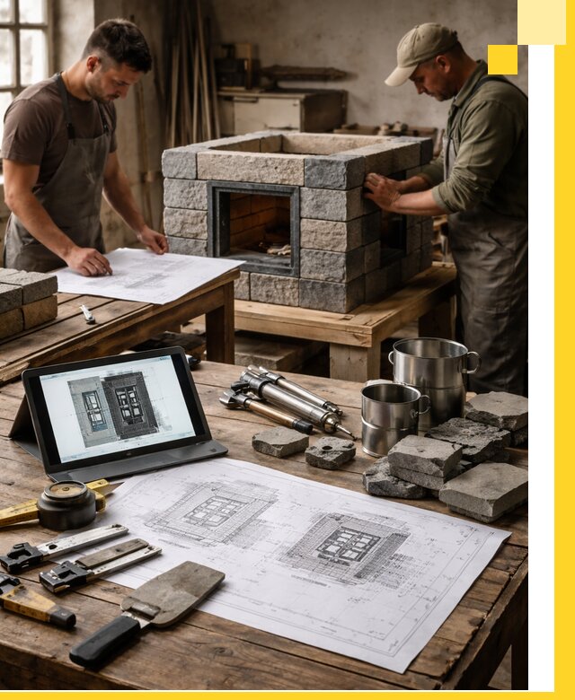 Разработка проектов печей с согласованием и монтажом в Волжском