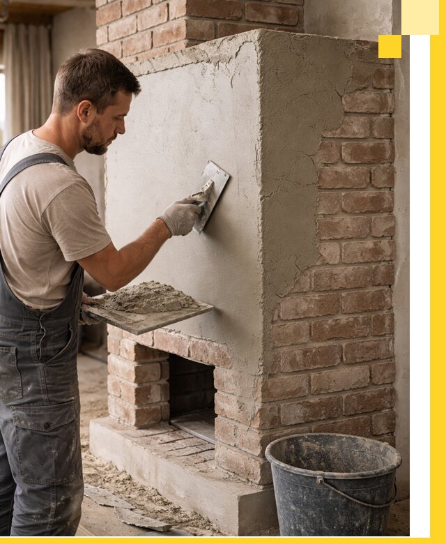 Отделка печей и облицовка каминов в Волжском под ключ