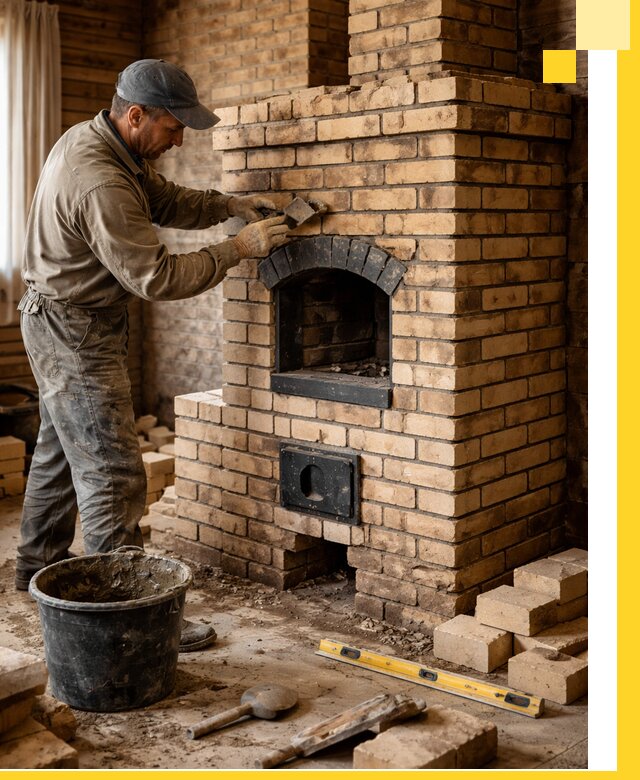 Кирпичные печи под ключ в Волжском: проектирование и кладка