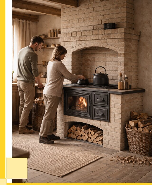 Печи с плитой в Волжском от 45585 р. | ЭриданВлж — кирпичная печь