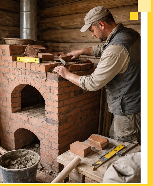 Изготовление и установка русских печей в Волжском под ключ