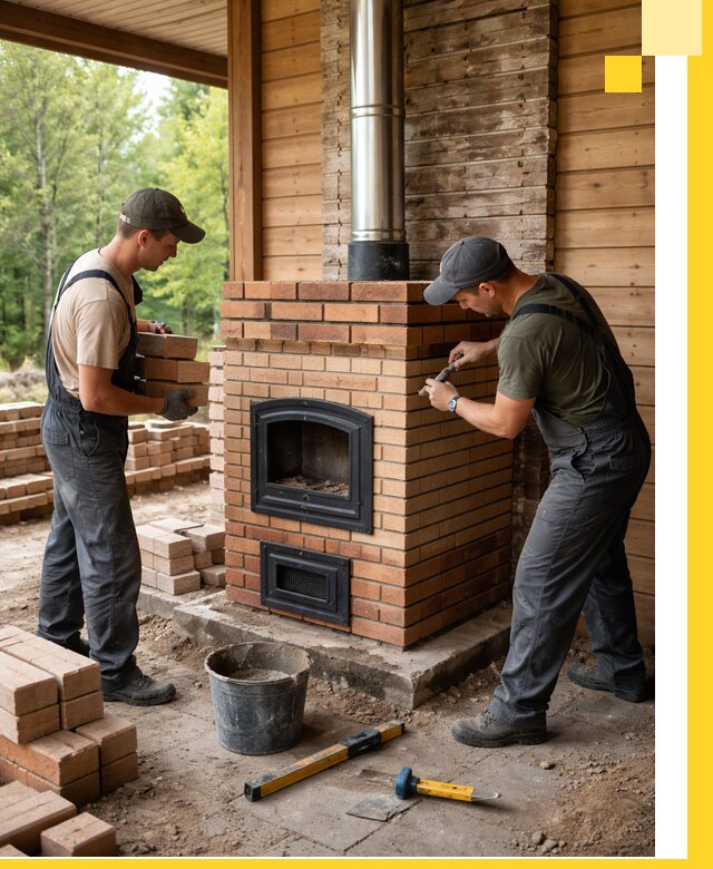 Производство и установка дачных печей под ключ в Волжском