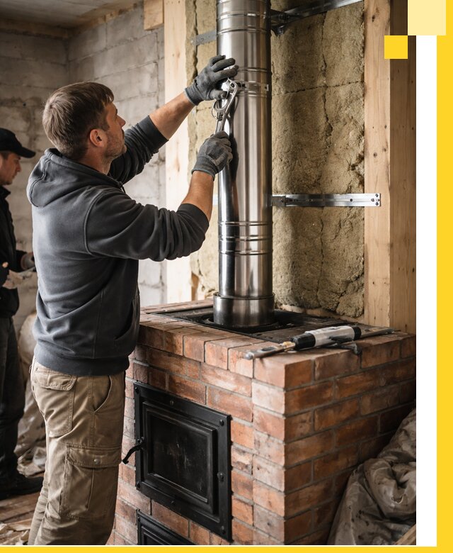 Изготовление и монтаж печей и дымоходов под ключ в Волжском