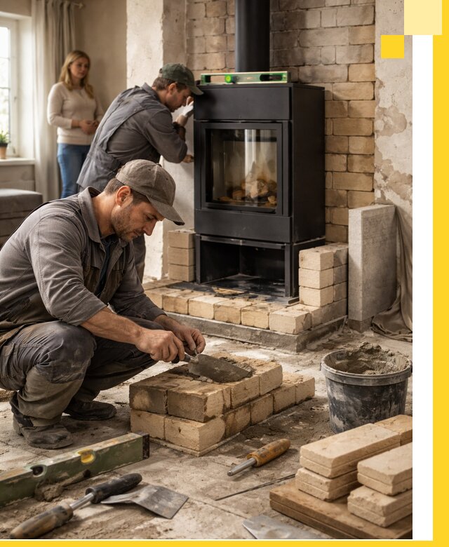 Печи и камины под ключ: проект, установка в Волжском