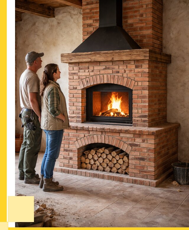 Печи камины из кирпича в Волжском от 121560 р. | ЭриданВлж