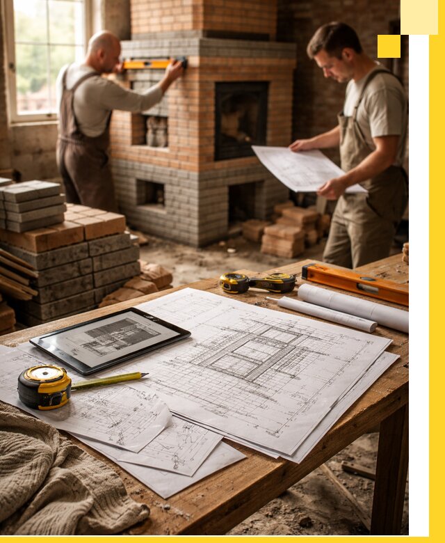 Проекты печей и каминов с индивидуальным дизайном в Волжском