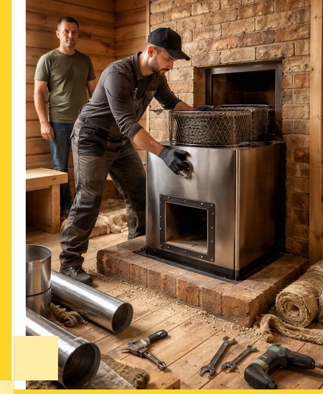 Монтаж банных печей под ключ в Волжском от 18234 р., ЭриданВлж