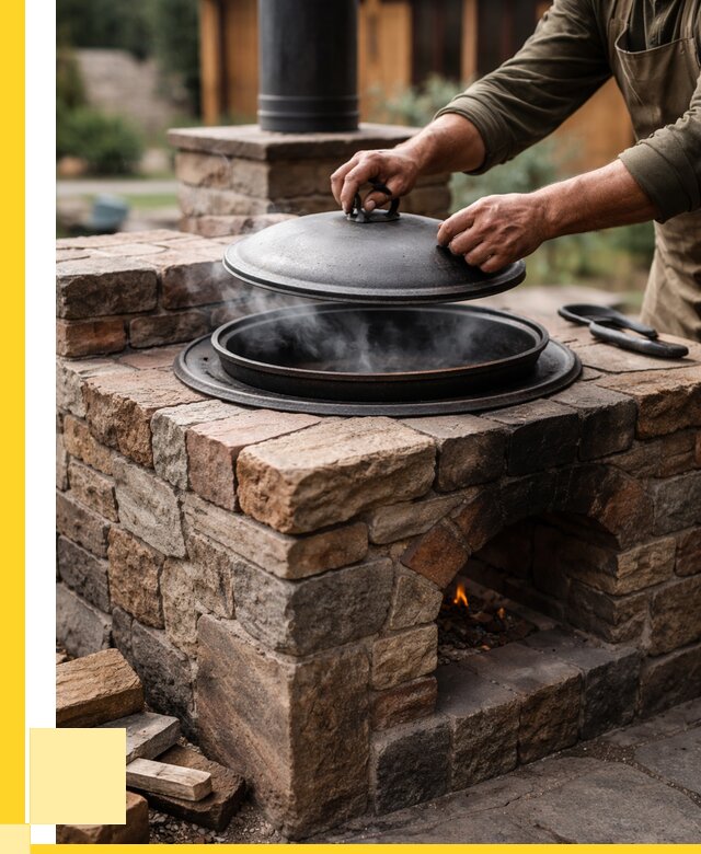 Печи для казана в Волжском по цене от 18234 р. | ЭриданВлж