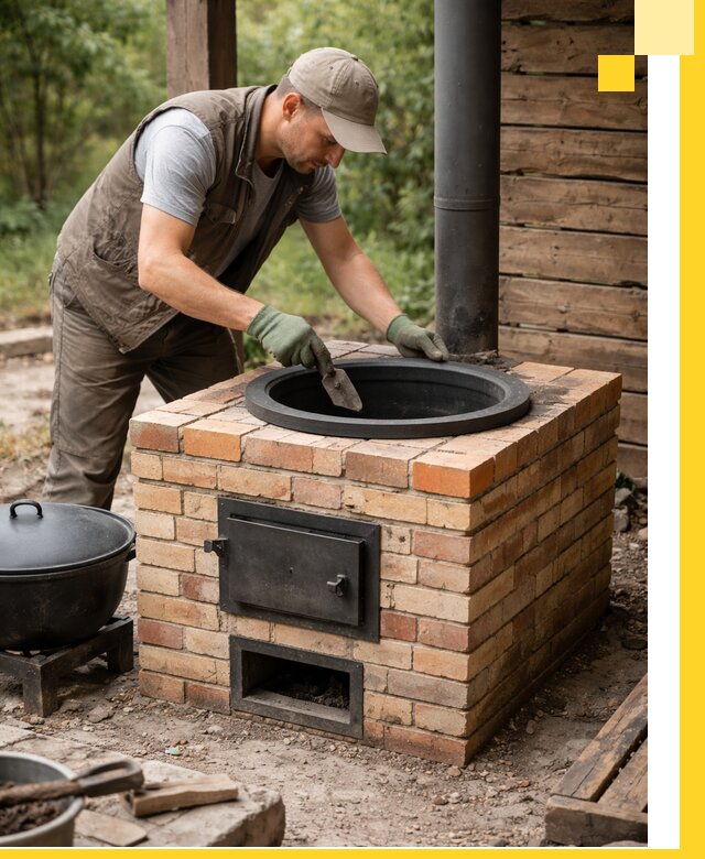 Изготовление и установка печей для казана в Волжском под ключ