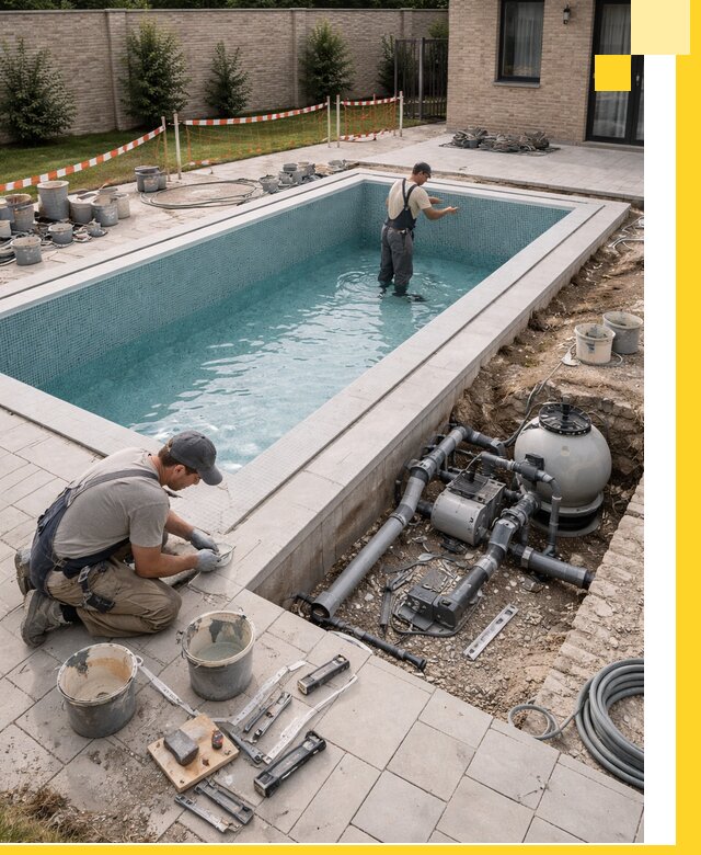 Строительство бассейнов под ключ в Волжском: проекты и монтаж