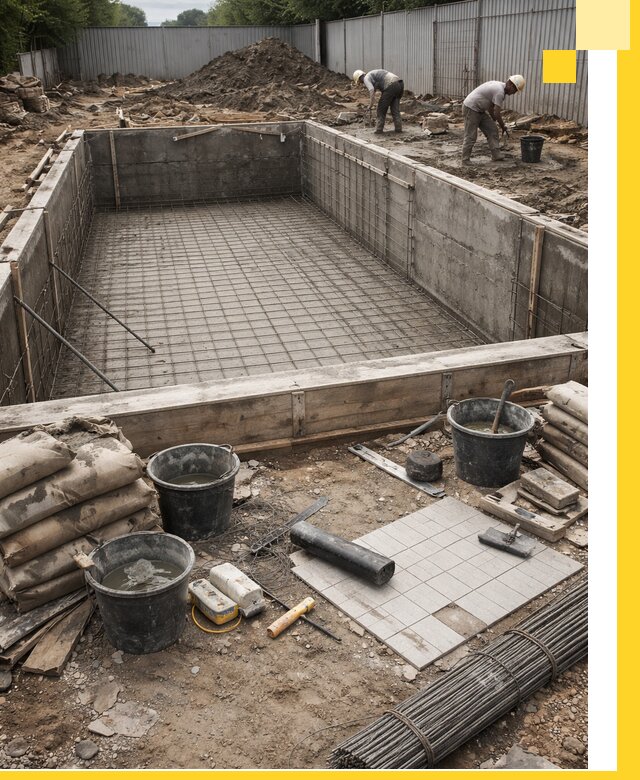 Строительство бассейнов под ключ в Волжском, дизайн и монтаж