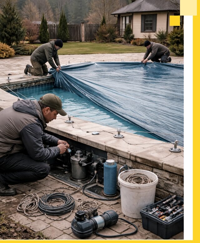 Консервация бассейнов в Волжском: подготовка к длительному хранению