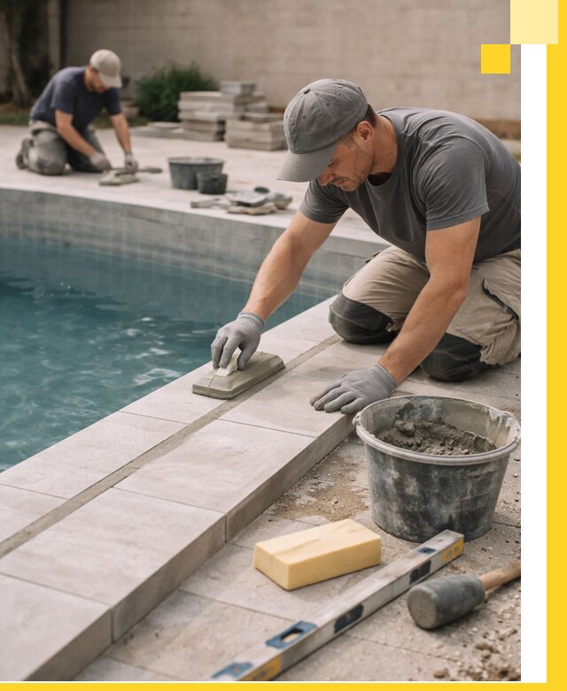 Отделка бассейнов в Волжском: декоративная отделка и гидроизоляция