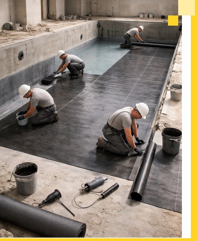 Профессиональная гидроизоляция бассейнов и чаш в Волжском под ключ