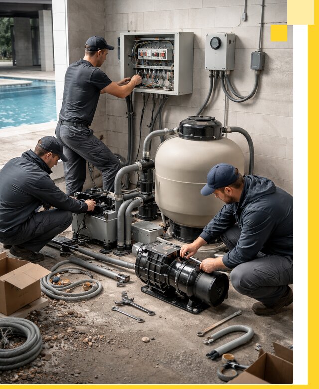 Профессиональный монтаж оборудования для бассейнов в Волжском