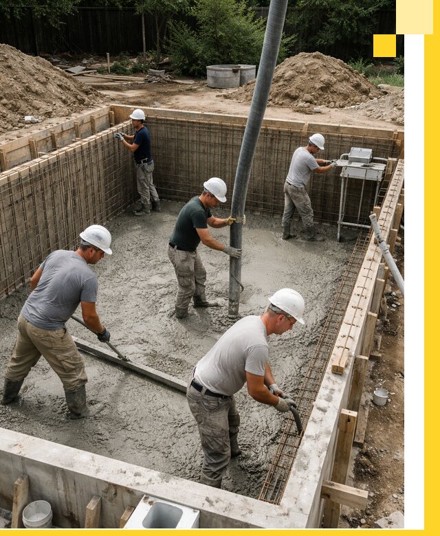 Строительство бетонных бассейнов под ключ в Волжском