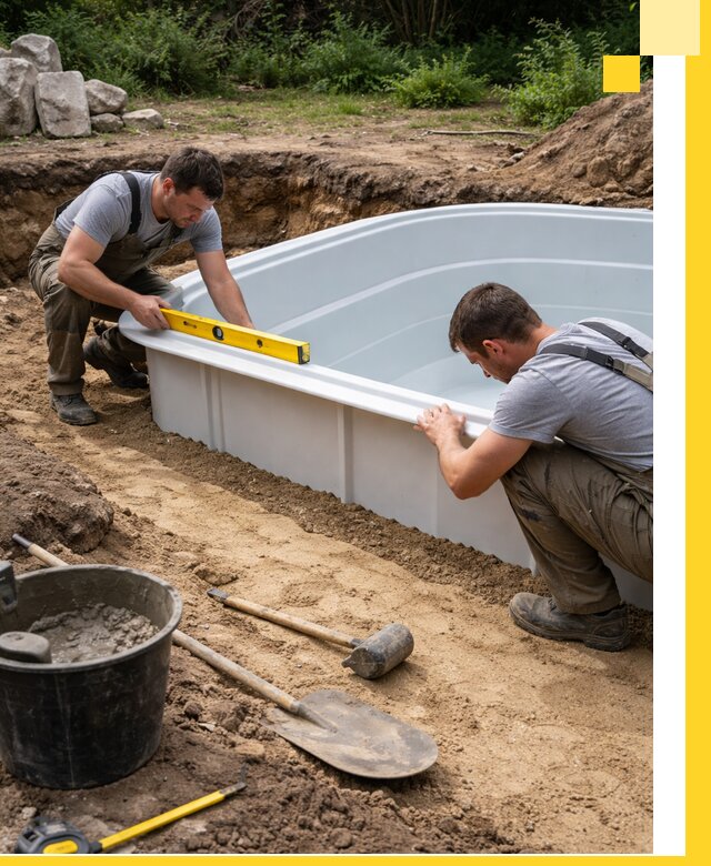 Производство и установка пластиковых бассейнов в Волжском под ключ