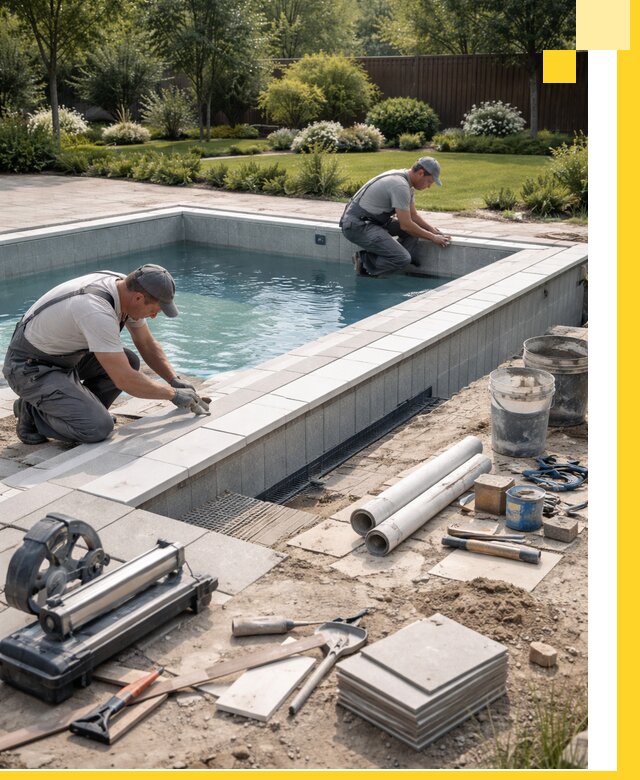 Строительство открытых бассейнов под ключ в Волжском профессионально