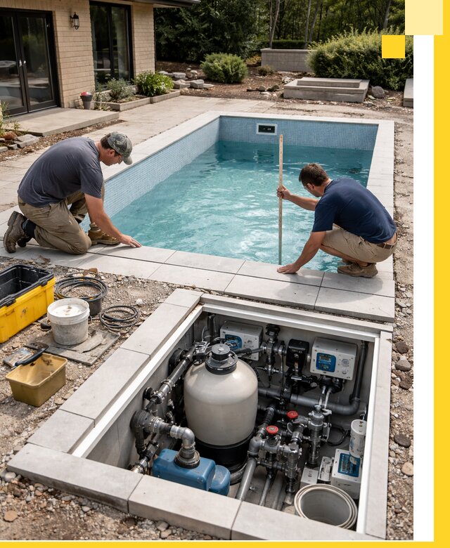 Строительство качественных домашних бассейнов под ключ в Волжском