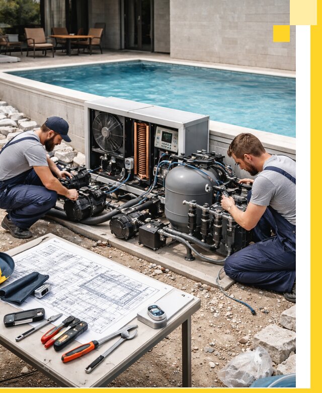 Проектирование и монтаж бассейнов с подогревом в Волжском