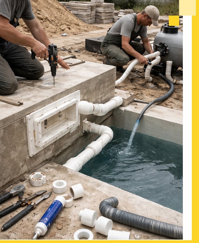 Строительство скиммерных бассейнов под ключ в Волжском