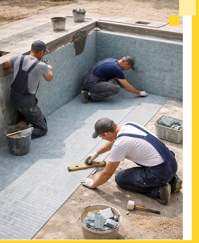 Укладка и установка плитки для бассейнов под ключ в Волжском