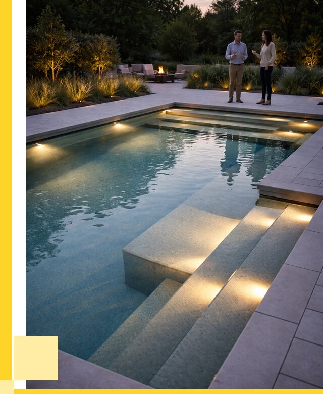 Освещение бассейнов в Волжском под ключ от 25325 р. | ЭриданВлж