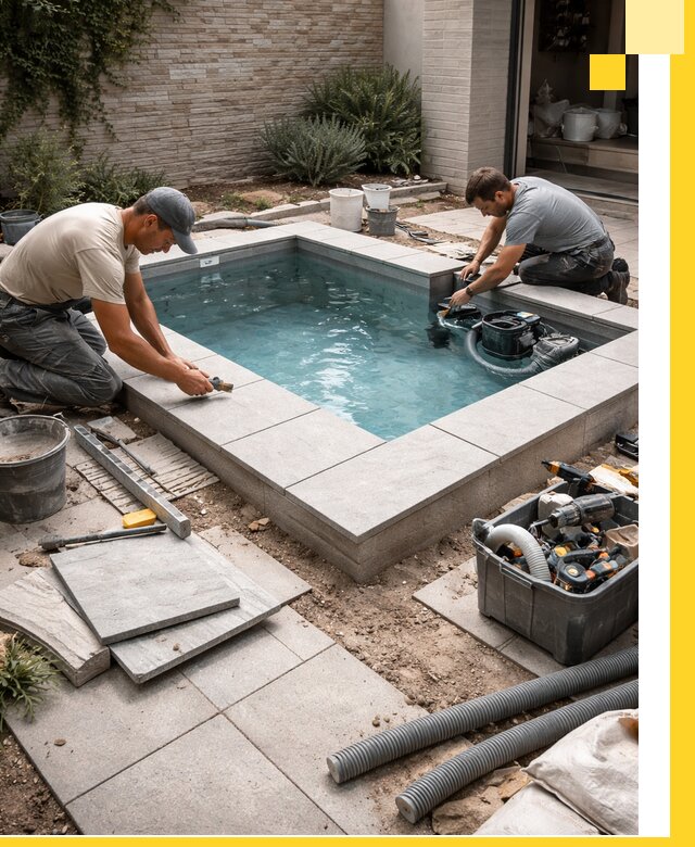 Мини бассейны под ключ в Волжском, дизайн и установка