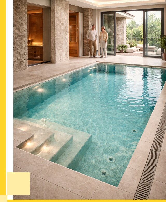 Бассейн во дворе в Волжском: проект, отделка от 1215600 р. | ЭриданВлж