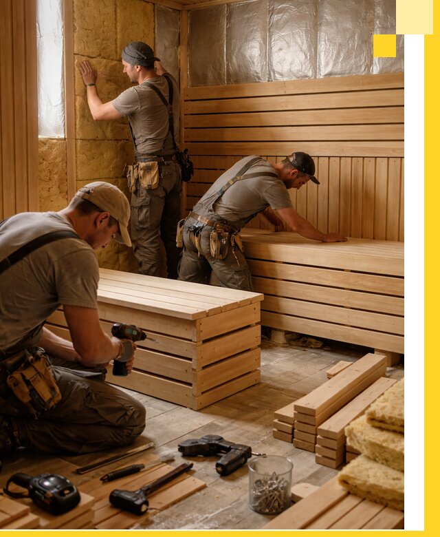 Профессиональное строительство саун под ключ в Волжском