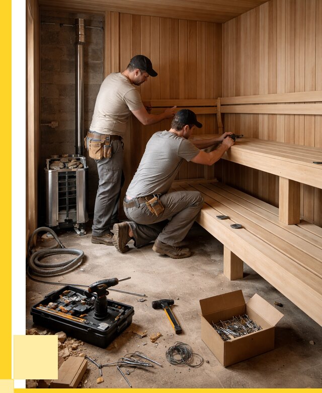 Монтаж саун под ключ в Волжском от 121560 р. | ЭриданВлж
