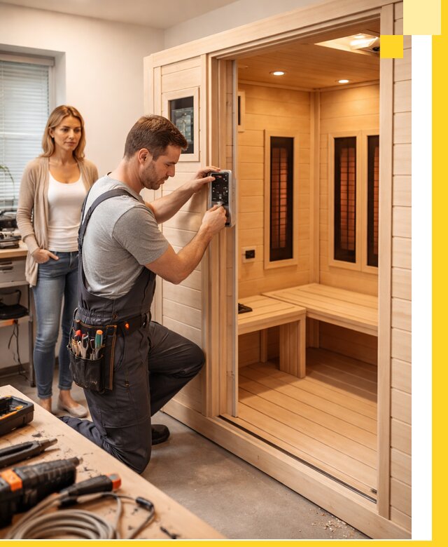 Инфракрасные сауны под ключ в Волжском продажа и установка