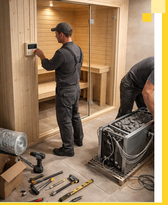 Поставка, установка и монтаж электрических саун в Волжском