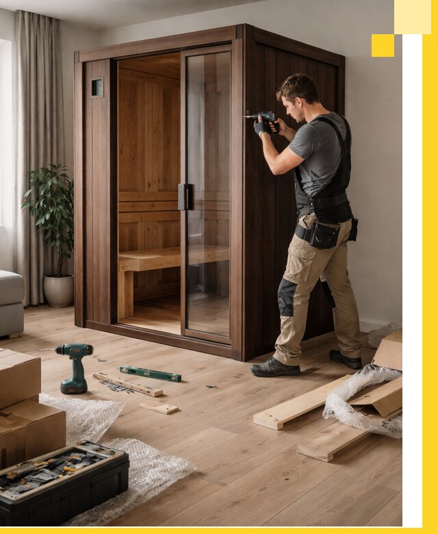 Установка и производство мини саун под ключ в Волжском