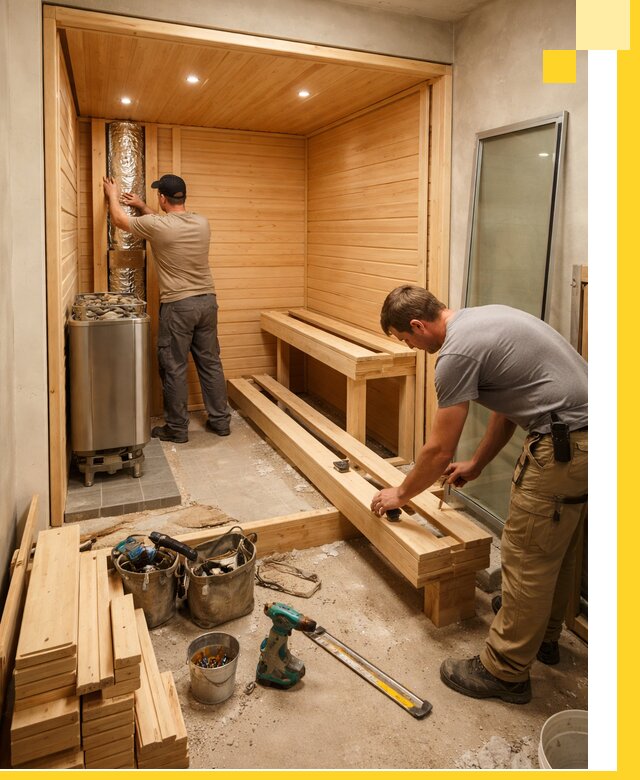 Проектирование и установка домашних саун под ключ в Волжском