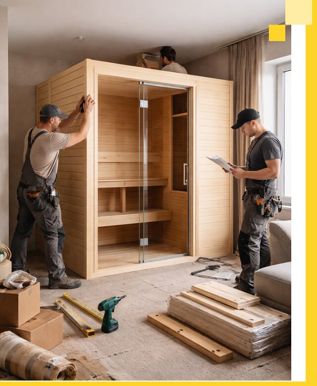 Установка и благоустройство саун в квартире в Волжском