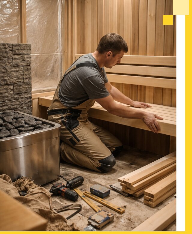 Сауны для дома под ключ с проектированием и монтажом в Волжском