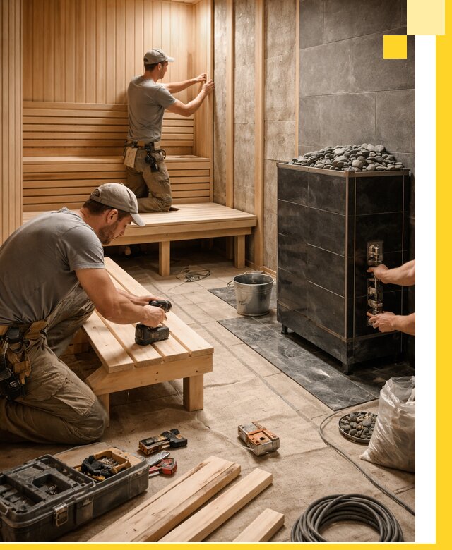 Дизайн и строительство интерьерных саун под ключ в Волжском