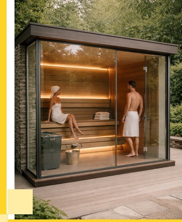 Сауна стеклянная и двери для сауны в Волжском от 253250 р. | ЭриданВлж