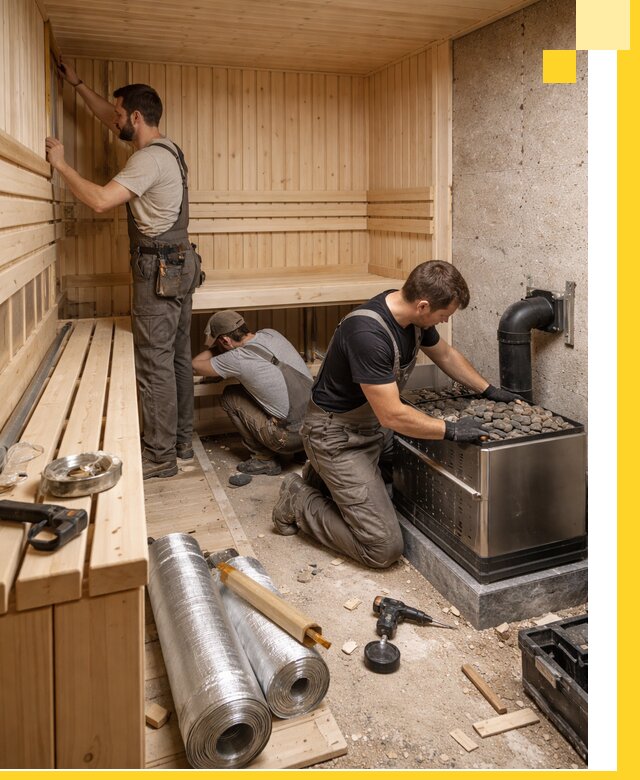 Индивидуальные сауны на заказ в Волжском под ключ, проект и монтаж