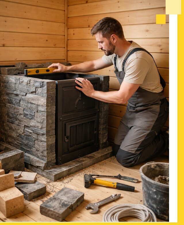 Производство и установка печей для саун под ключ в Волжском