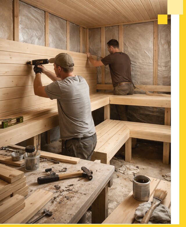 Профессиональная отделка бань и саун под ключ в Волжском