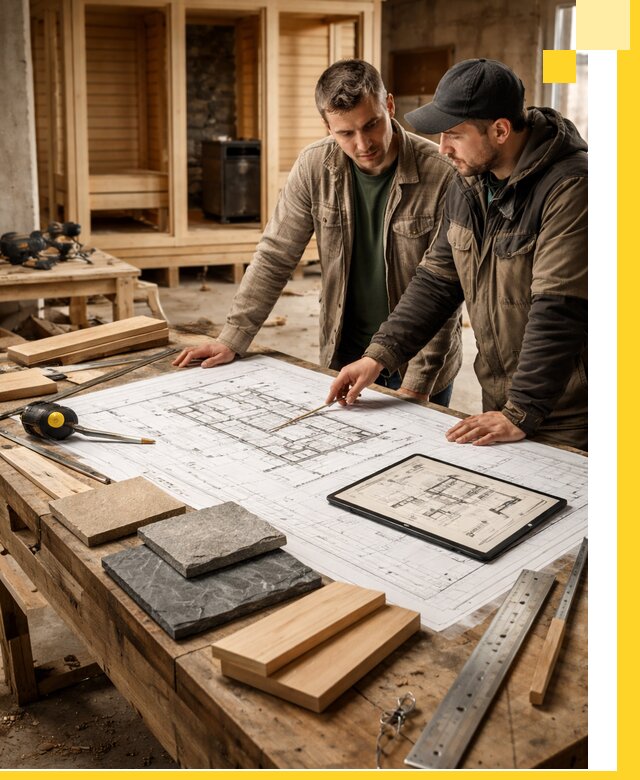 Проекты бань под ключ и планы строительства в Волжском