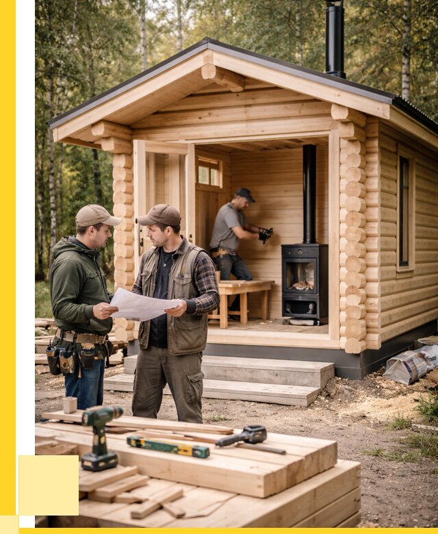 Монтаж бань под ключ в Волжском — от 202600 р. | ЭриданВлж