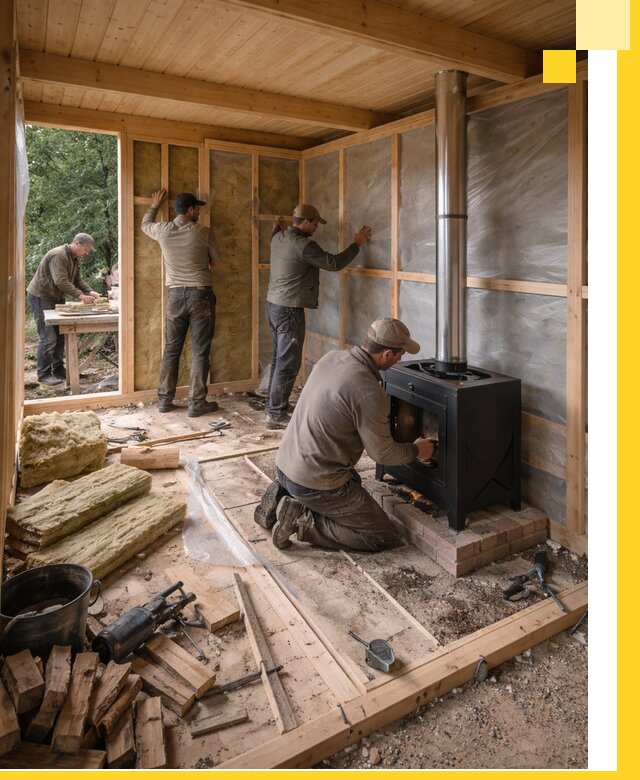 Профессиональный монтаж бань под ключ в Волжском для дома